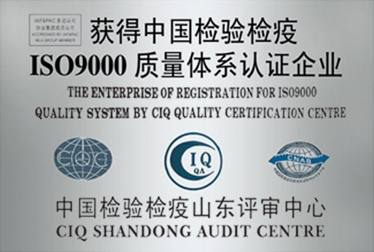 ISO 9001 certification